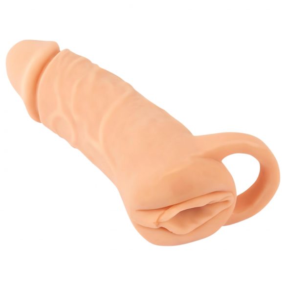 Nature Skin - varpos rankovė ir dirbtinė vagina - 18 cm (natūrali) 