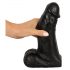 Realistixxx Real Giant - dildo su sėklidėmis - 22 cm (juodas)