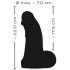 Realistixxx Giant - Big Balls Dildo - 22 cm (Black) 