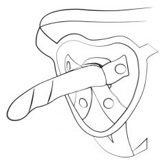   ROMP Piccolo - lankstus silikoninis dildo (mėlyna-violetinė)