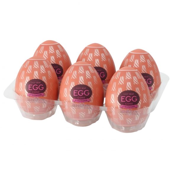 TENGA Egg Cone Stronger - masturbacijos kiaušiniai (6 vnt.)