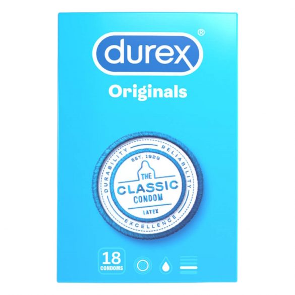 Durex Klasikiniai - prezervatyvai (18 vnt)