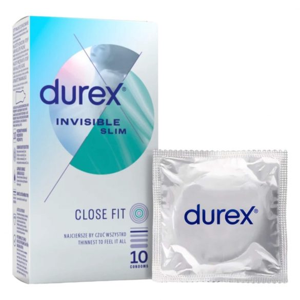 Durex Invisible Slim - vékony óvszer (10db) 