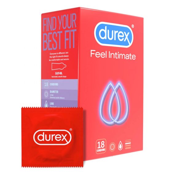 Durex Feel Intimate - plonas prezervatyvas (18vnt)