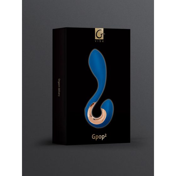 G-taško ir prostatos vibratorius G-Pop 2" (mėlynas) - įkraunamas ir atsparus vandeniui"