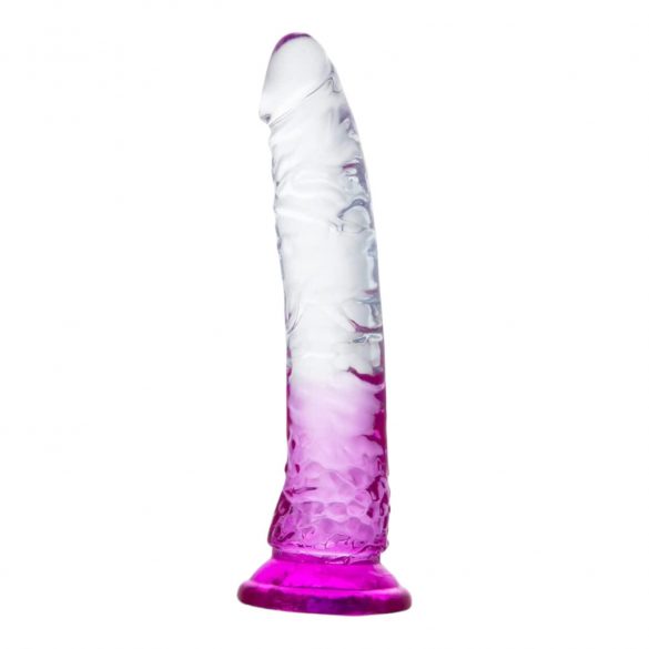 Lonely Lance - prilimpantis dildo (violetinė-permatoma) 