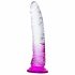 Lonely Lance - prilimpantis dildo (violetinė-permatoma) 