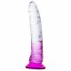 Lonely Lance - prilimpantis dildo (violetinė-permatoma) 