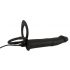 Black Velvets Double F - Strap-On Anal Vibrator (Black) 