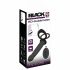 Black Velvets Double F - Strap-On Anal Vibrator (Black) 