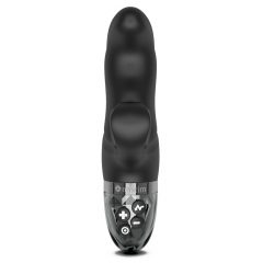   mystim Hop Hop Bob E-Stim - įkraunamas elektro vibratorius su klitorio rankenėle (juodas)