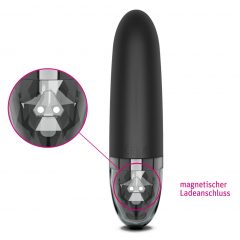   mystim Sleak Freak E-Stim - įkraunamas elektrostimuliacinis vibratorius (juodas)