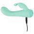 Cuties Mini 4 - Rechargeable, Waterproof Rabbit Vibrator (Green) 