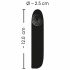 Smile - Rechargeable Waterproof Mini Vibrator (Black) 