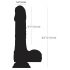 Naked Addiction - Rotating Realistic Vibrator (Black) 