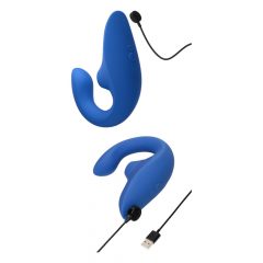   Litvanian: Womanizer Blend - Flexible G-spot Vibrator and Clitoral Stimulator (Blue)