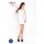 Passion BS025 - ilgarankovė mini suknelė su šoninėmis akių įdėklais (balta) - S-L