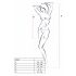 Passion BS027 - ekstremalus tinklinis mini suknelė (balta) - S-L