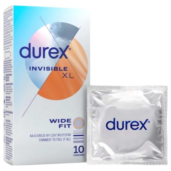 Durex Invisible XL - papildomi dideli prezervatyvai (10 vnt.)