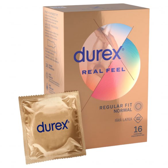 Durex Real Feel - latekso neturintys prezervatyvai (16 vnt) 