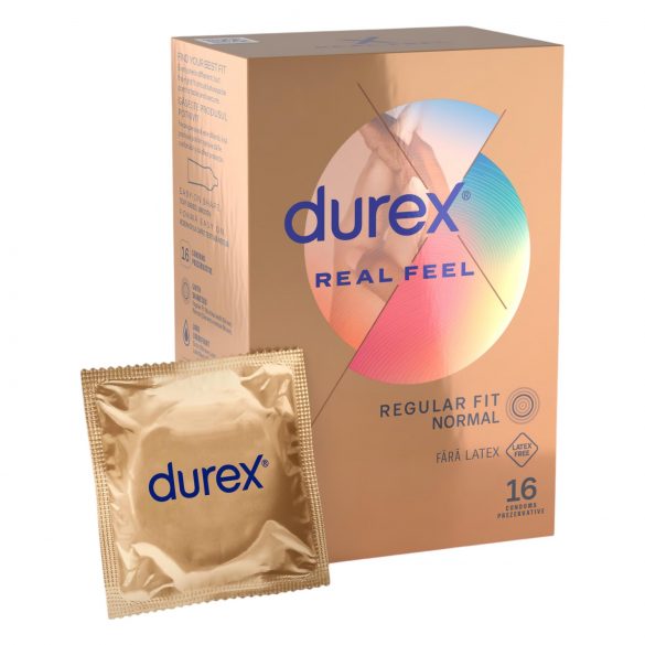 Durex Real Feel - latekso neturintis prezervatyvas (16 vnt.)