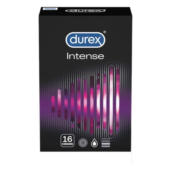 Durex Intense - briaunotas ir taškuotas prezervatyvas (16 vnt.)