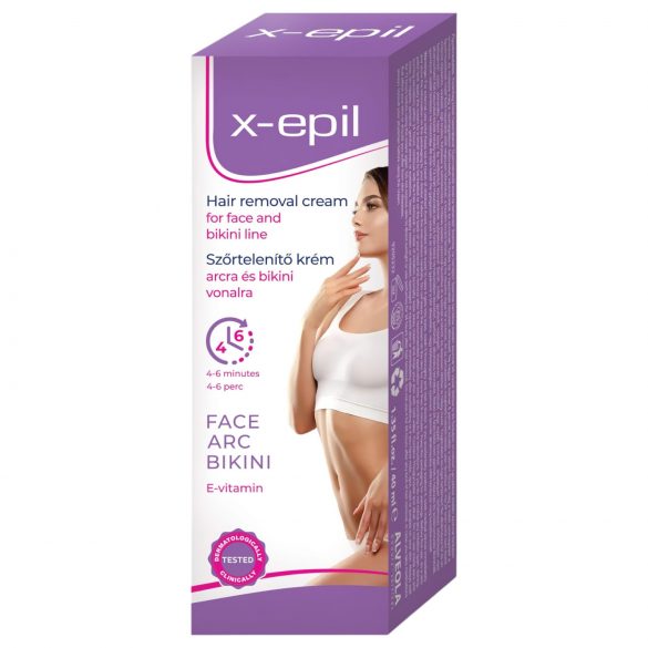 X-Epil - depiliacinis kremas veidui/bikinio linijai (40 ml)