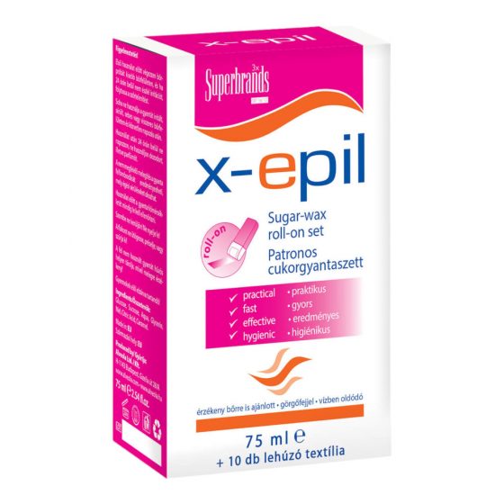 X-Epil - cukrinės vaško kasetės rinkinys