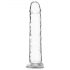 Addiction Crystal - talpus dildo (permatomas) - 18cm