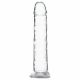 Addiction Crystal - laikomoji dildo (skaidri) - 18cm 