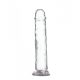 Addiction Crystal - stovintis dildo (skaidrus) - 20cm 