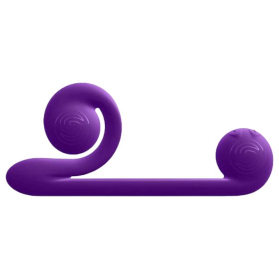 Snail Vibe Duo - akumuliatorinis, 3in1 stimuliavimo vibratorius (violetinis)