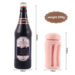   Lonely - natūrali dirbtinė vagina alaus butelyje (natūraliai juoda)