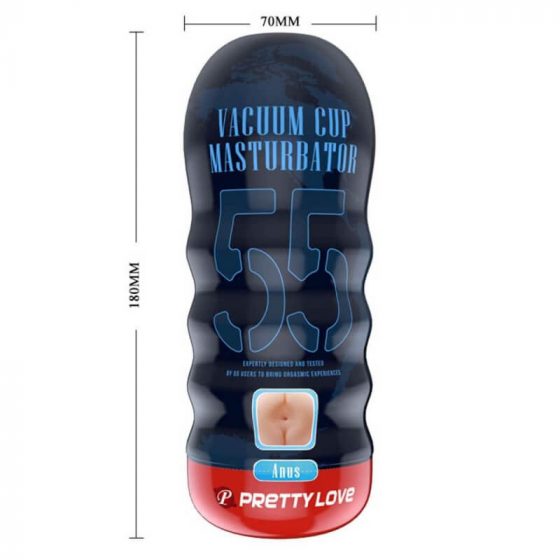 Pretty Love vakuuminis puodelis - natūralistiška dirbtinė anuso masturbatorius (natūralus)