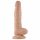 Lovetoy Real Extreme - prisisiurbiantis, su sėklidėmis dildo - 21cm (natūralus) 