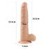 Lovetoy Real Extreme - lipnus pagrindo dildo - 24cm