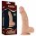 Lovetoy Real Extreme - su siurbtuku, su sėklidėmis dildo - 23 cm (natūralus)