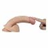 Lovetoy Real Extreme - padas su sėklidėmis G taško dildo - 21cm (natūralus)