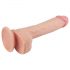 Lovetoy Nature Cock – tikroviška dildo su siurbtuku - 21 cm (natūralus)