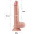 Lovetoy Nature Cock - dviejų sluoksnių tikroviškas dildo - 20 cm (natūralus)