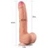 Lovetoy Nature Cock - dvisluoksnis tikroviškas dildo - 28 cm (natūralus)