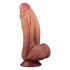 Lovetoy - dvigubo sluoksnio realistiškas dildo - 26cm (natūralios spalvos) 