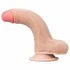 Lovetoy Realistiškas dvigubo sluoksnio dildo su siurbtuku - 18cm (natūralus) 