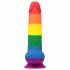 Lovetoy Prider - tikroviškas dildo su sėklidėmis - 20cm (vaivorykštė) 