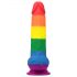 Lovetoy Prider - tikroviškas dildo su sėklidėmis - 20cm (vaivorykštė) 