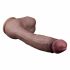 Lovetoy Gamta Pūlingas - dviejų sluoksnių tikroviškas dildo - 26cm (natūralus) 