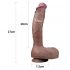 Lovetoy Gamta Pūlingas - dviejų sluoksnių tikroviškas dildo - 26cm (natūralus) 