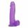 Tracy's Dog Jelly 8 - siurbtukas tvirtas dildo su sėklidėmis (purpurinis)