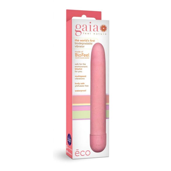 Gaia Eco L - aplinkai draugiškas lazdelės formos vibratorius (rožinis) - didelis 