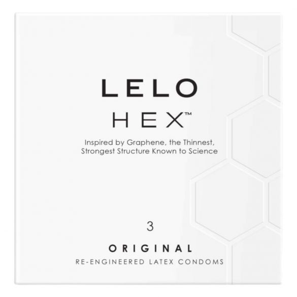 LELO Hex Original - prabangios kokybės prezervatyvai (3 vnt.) 